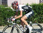 Frank Schleck auf dem Weg zum Sieg w�hrend den Nationalen Meisterschaften 2008